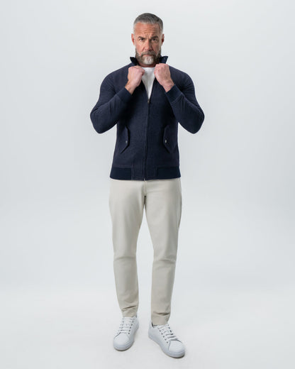 State & Liberty Brushed Bomber - Navy