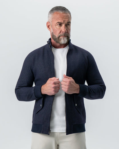 State & Liberty Brushed Bomber - Navy
