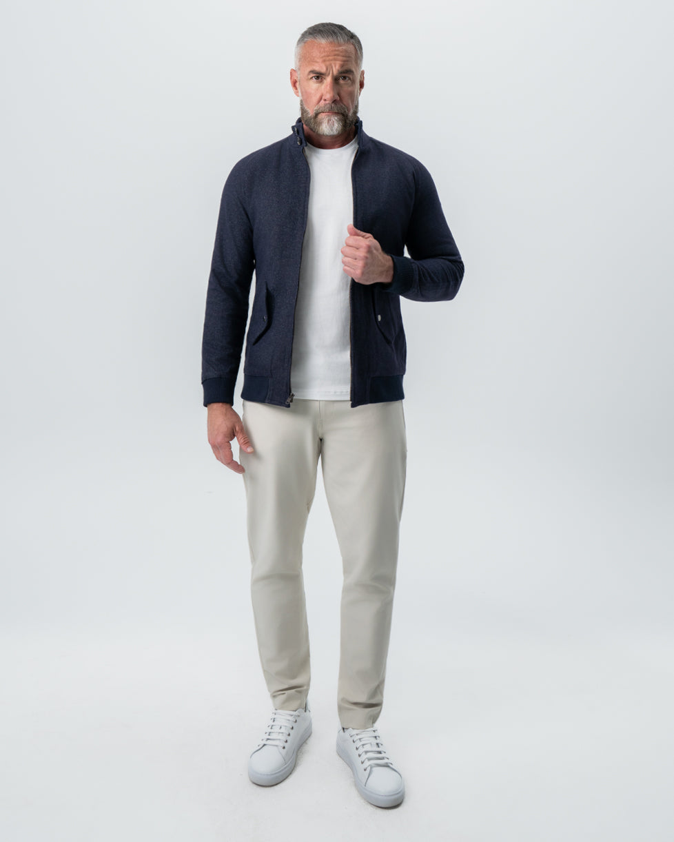 State & Liberty Brushed Bomber - Navy