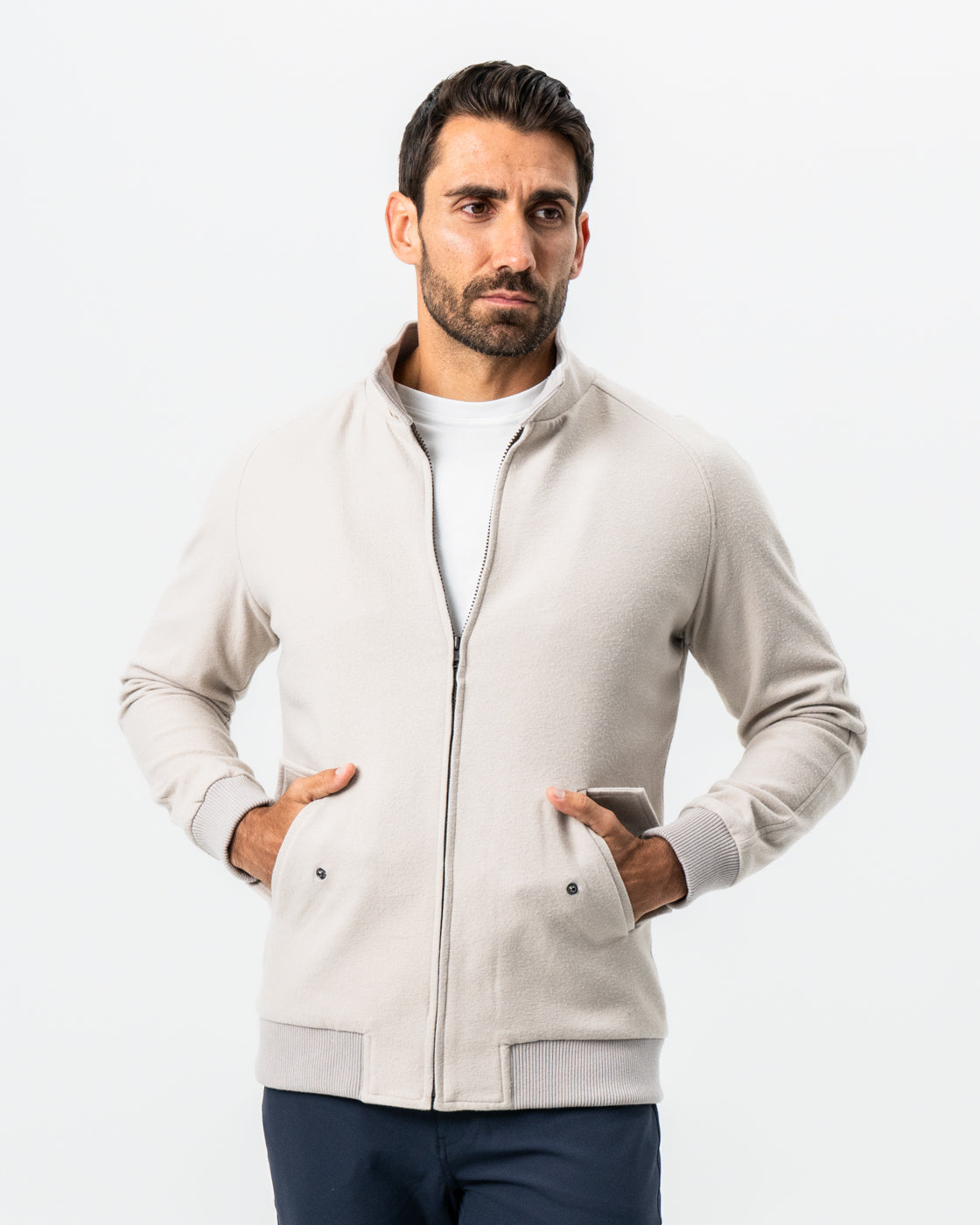 State & Liberty Brushed Bomber - Tan