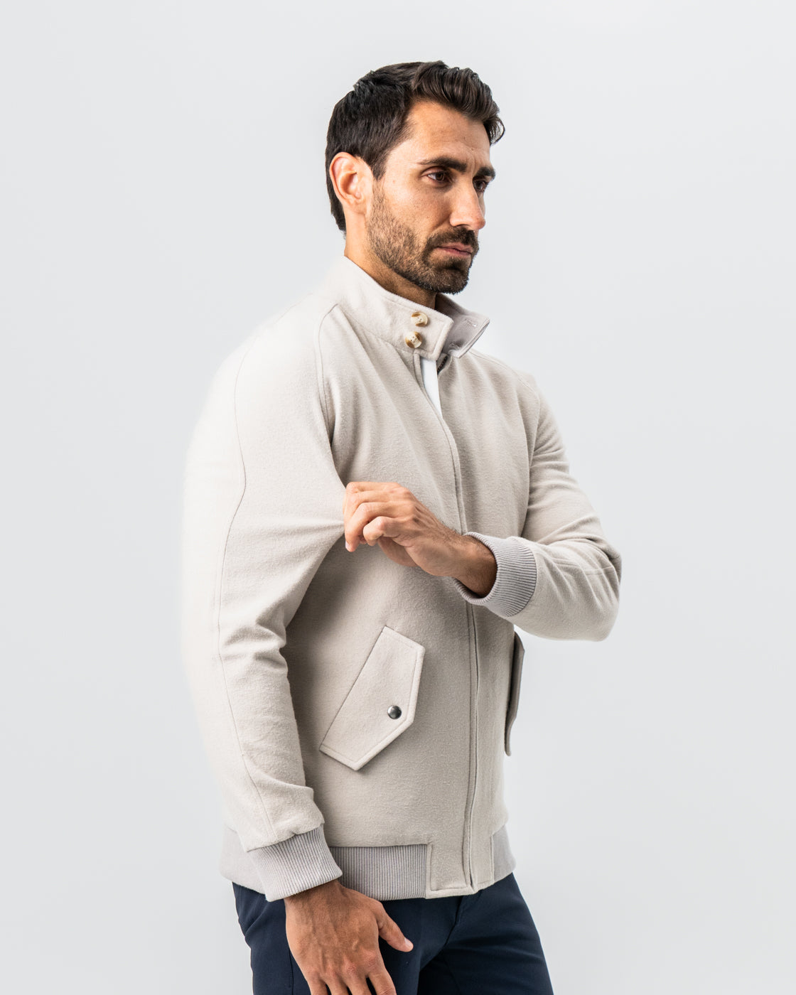 State & Liberty Brushed Bomber - Tan