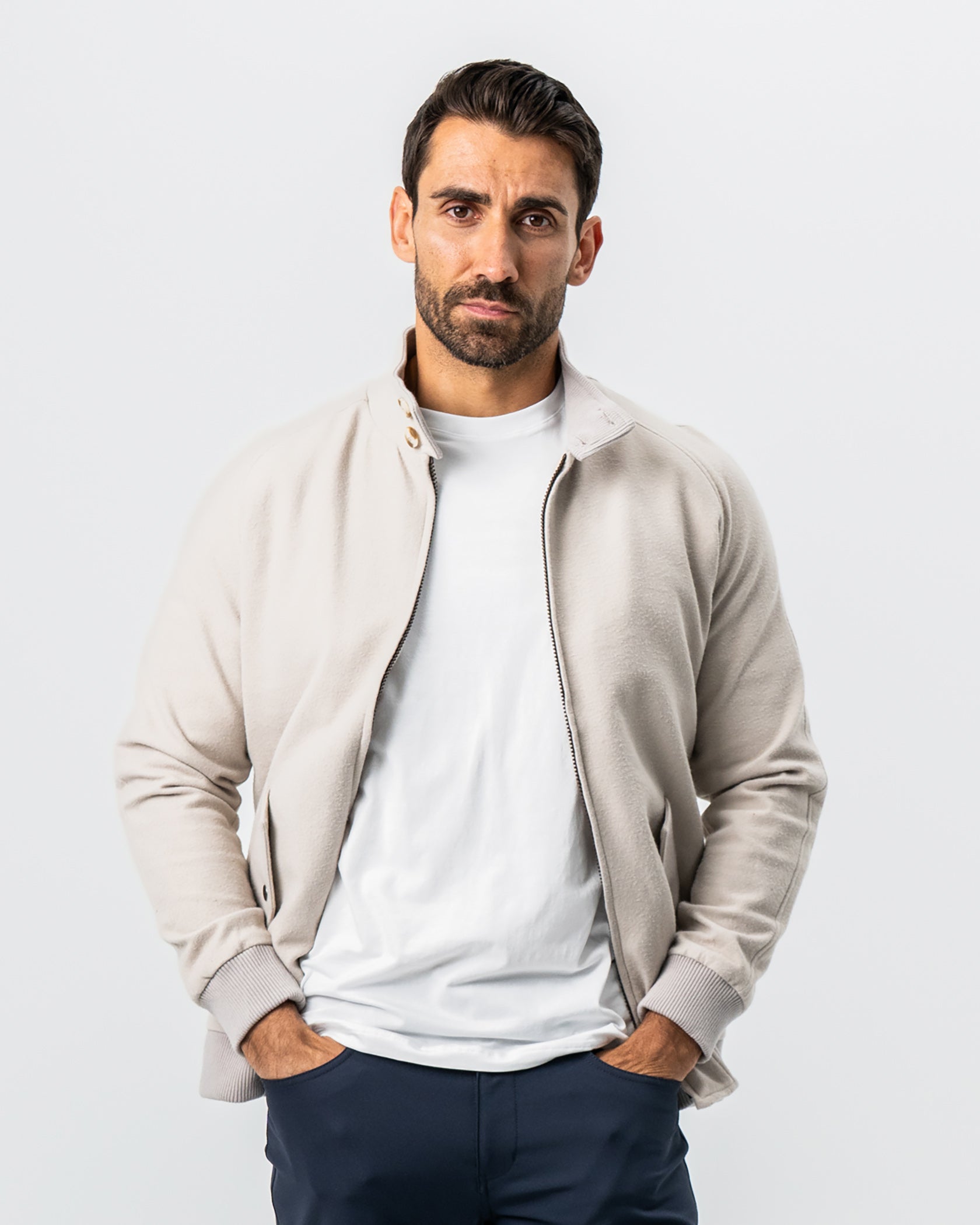 State & Liberty Brushed Bomber - Tan