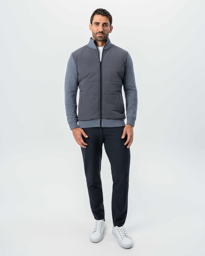State & Liberty Knit Zip Jacket - Grey