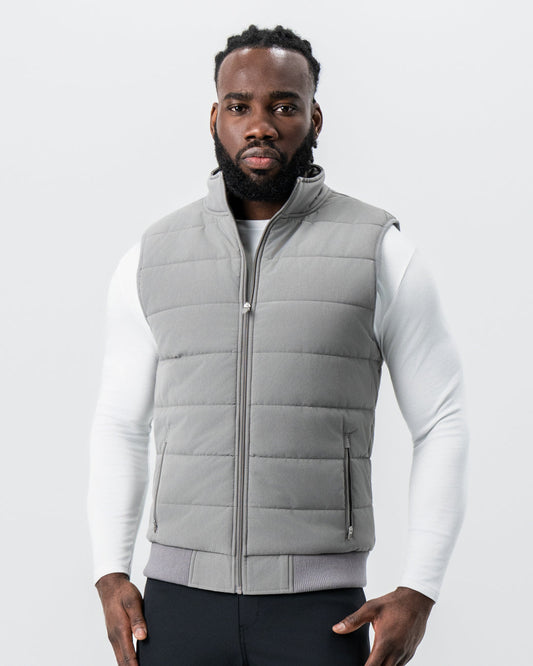 State & Liberty Down Vest - Light Grey