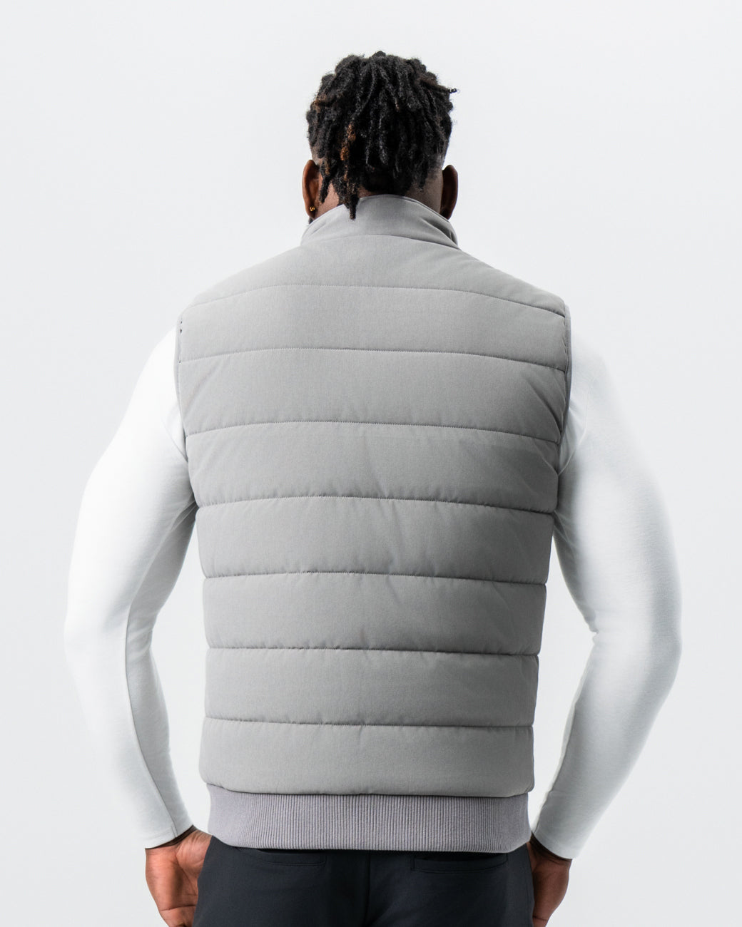 State & Liberty Down Vest - Light Grey