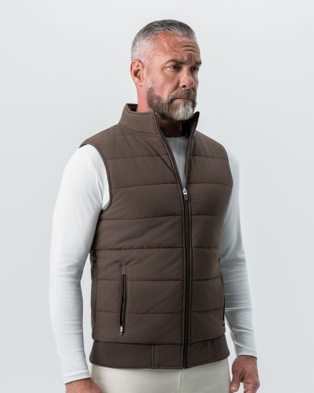 State & Liberty Down Vest - Brown