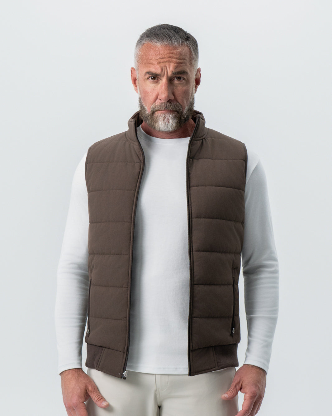 State & Liberty Down Vest - Brown