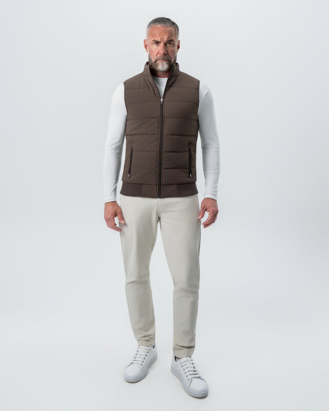 State & Liberty Down Vest - Brown