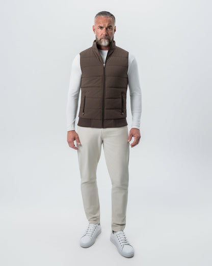 State & Liberty Down Vest - Brown