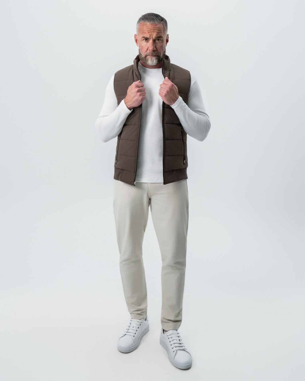 State & Liberty Down Vest - Brown