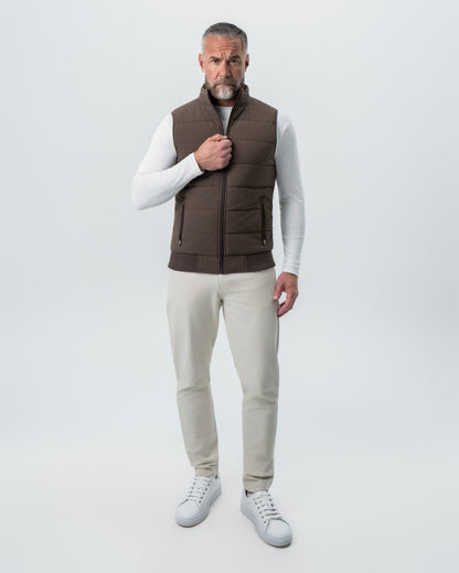State & Liberty Down Vest - Brown