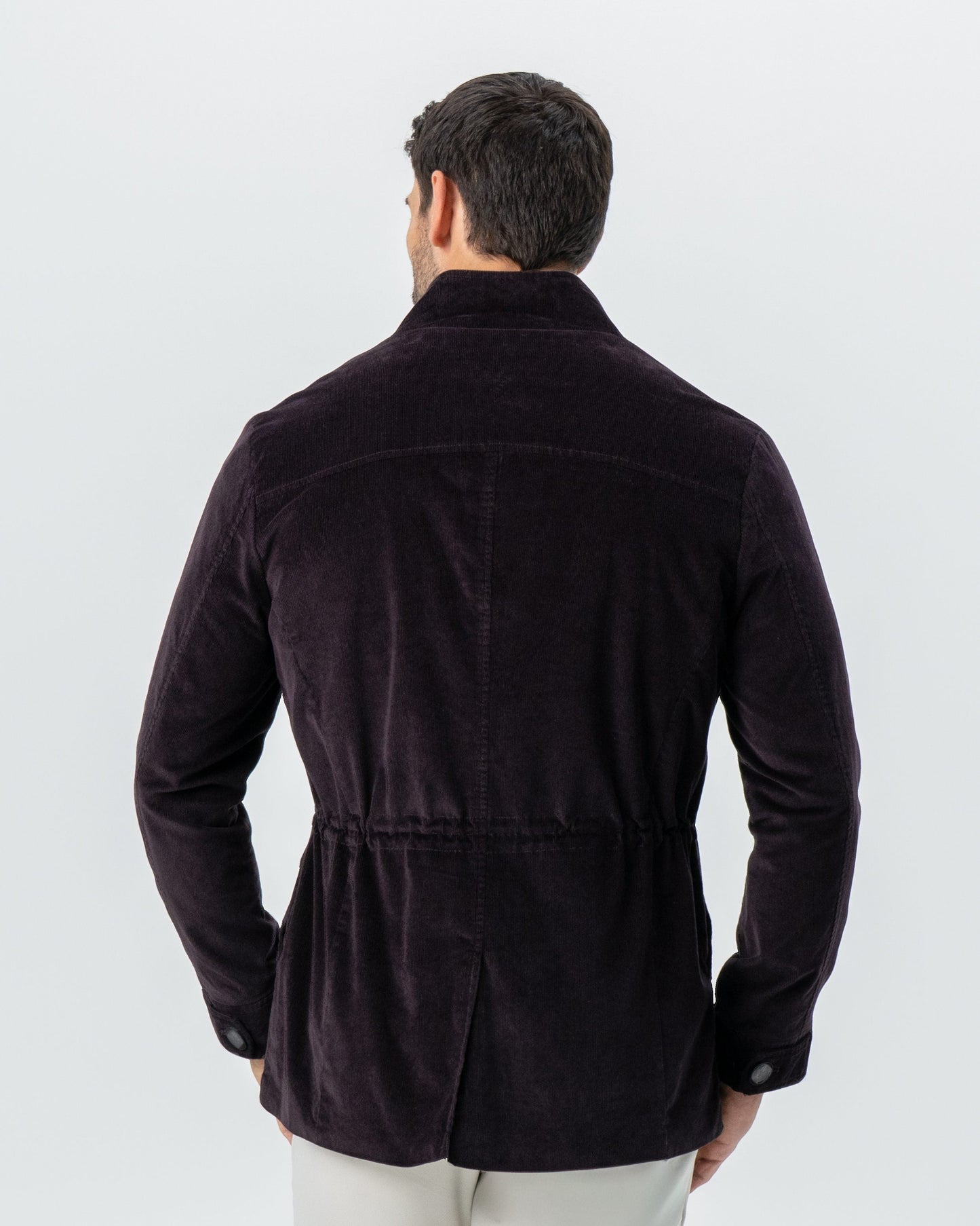State & Liberty Corduroy Field Jacket - Dark Burgundy
