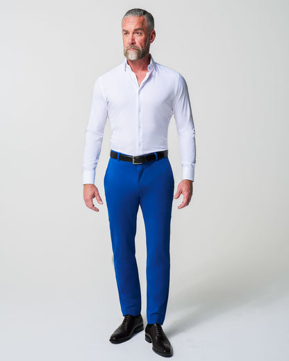 State & Liberty Athletic Fit Stretch Suit - Solid Royal Blue