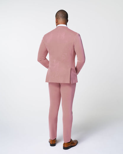 State & Liberty Athletic Fit Stretch Suit - Solid Rose