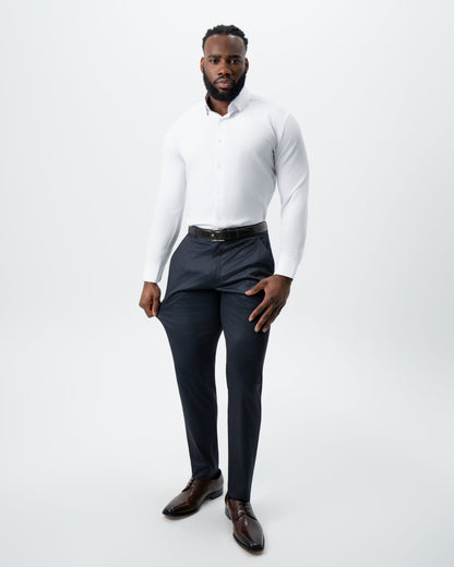 State & Liberty Athletic Fit Stretch Suit - Maroon, Navy, and Black Mini Check
