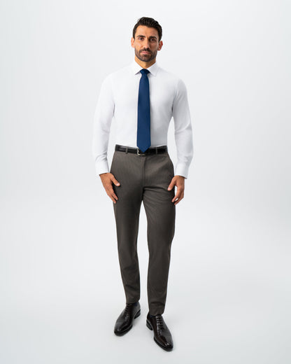 State & Liberty Athletic Fit Stretch Suit - Brown Houndstooth
