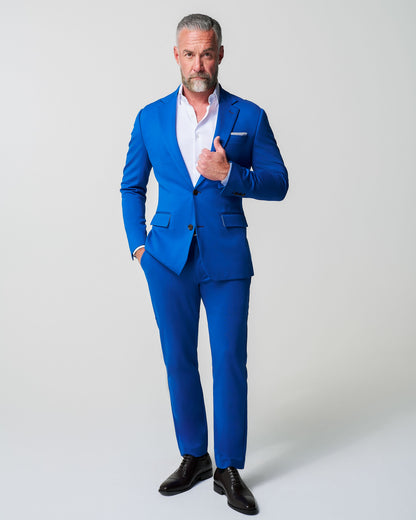State & Liberty Athletic Fit Stretch Blazer - Solid Royal Blue