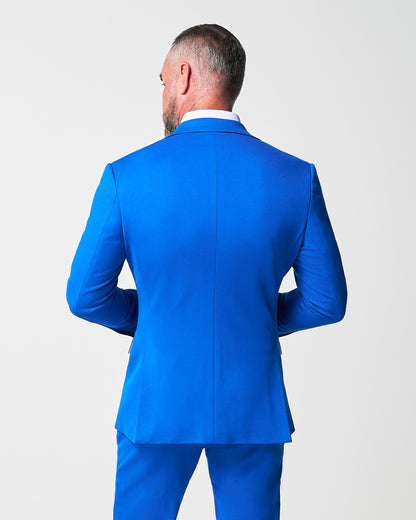 State & Liberty Athletic Fit Stretch Blazer - Solid Royal Blue