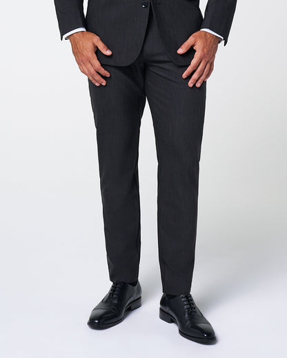 State & Liberty Athletic Fit Stretch Suit Pants - Heathered Charcoal