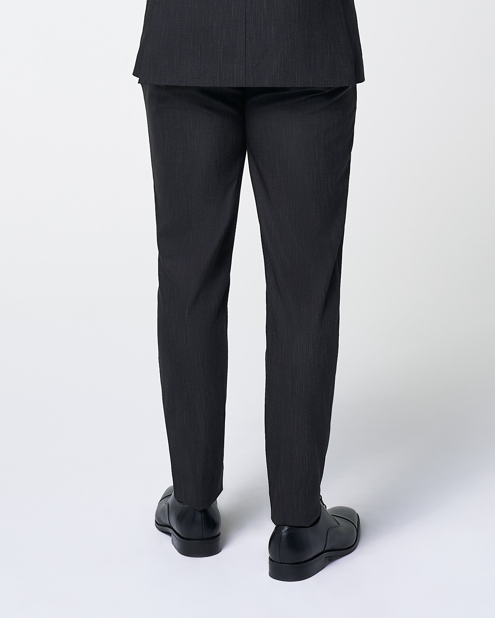 State & Liberty Athletic Fit Stretch Suit Pants - Heathered Charcoal