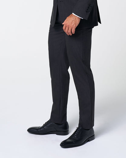 State & Liberty Athletic Fit Stretch Suit Pants - Heathered Charcoal