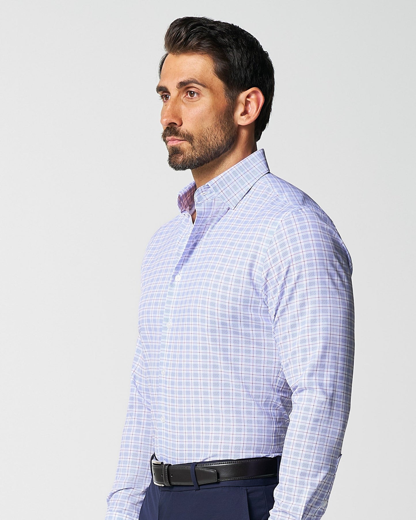 State & Liberty "The Baron" Purple and Blue Plaid