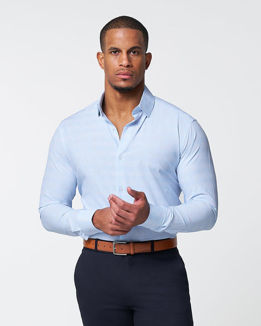 State & Liberty "The Flynn" Light Blue & White Plaid