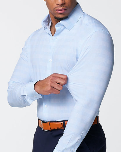 State & Liberty "The Flynn" Light Blue & White Plaid