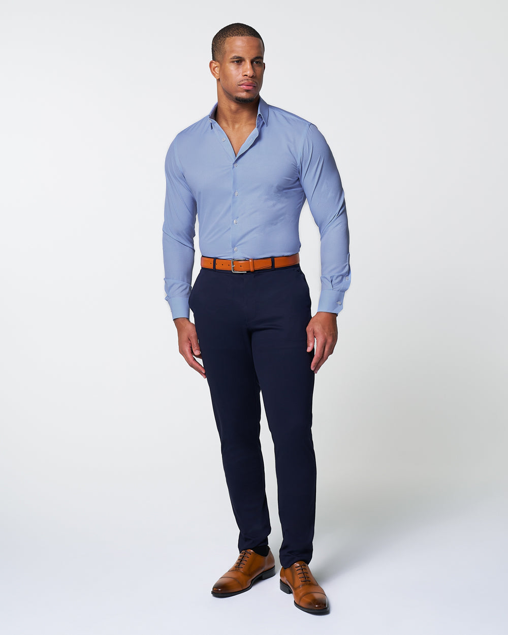 State & Liberty "The Morrison" Blue & White Mini Pattern