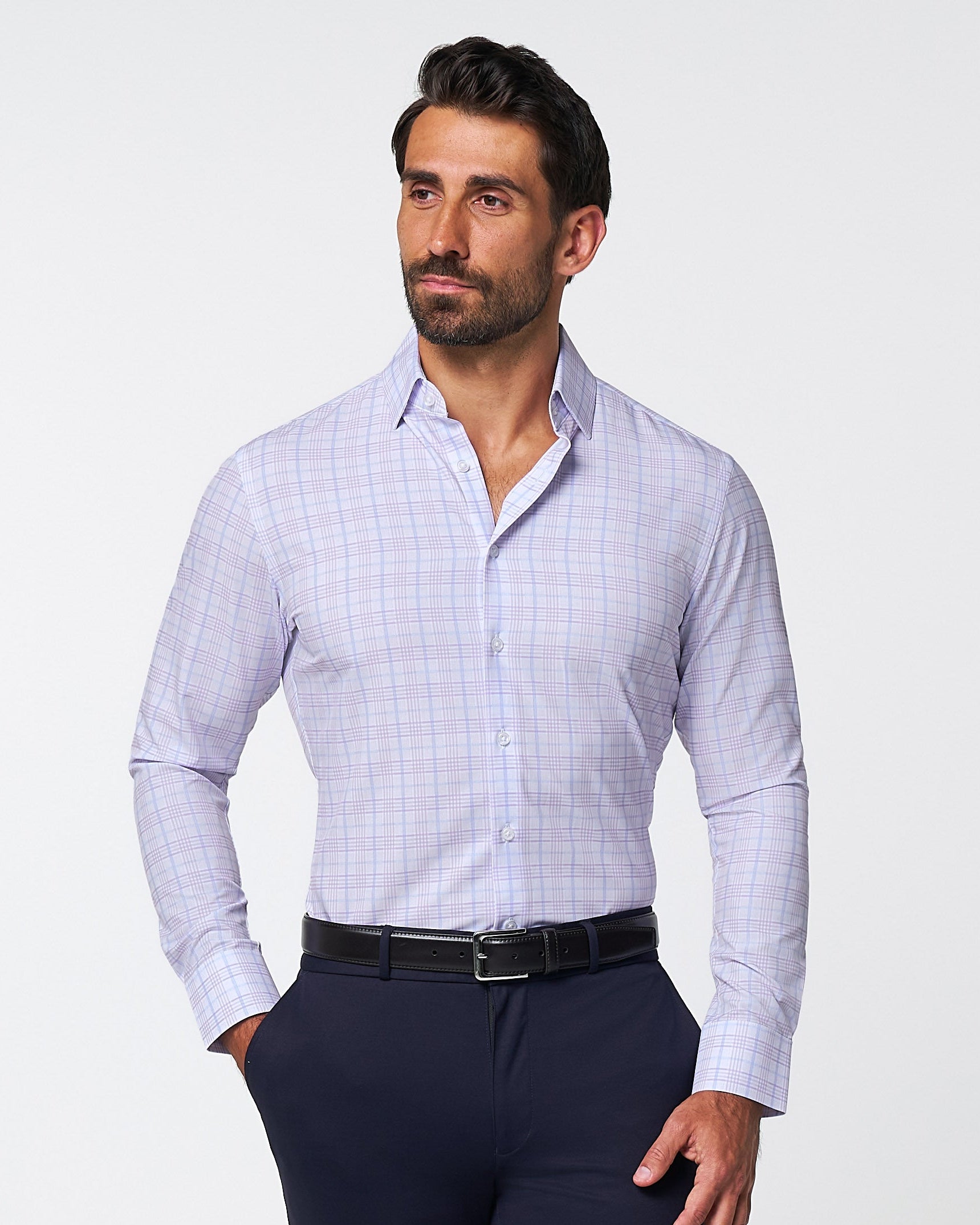 State & Liberty "The Lavender" Light & Dark Purple Plaid