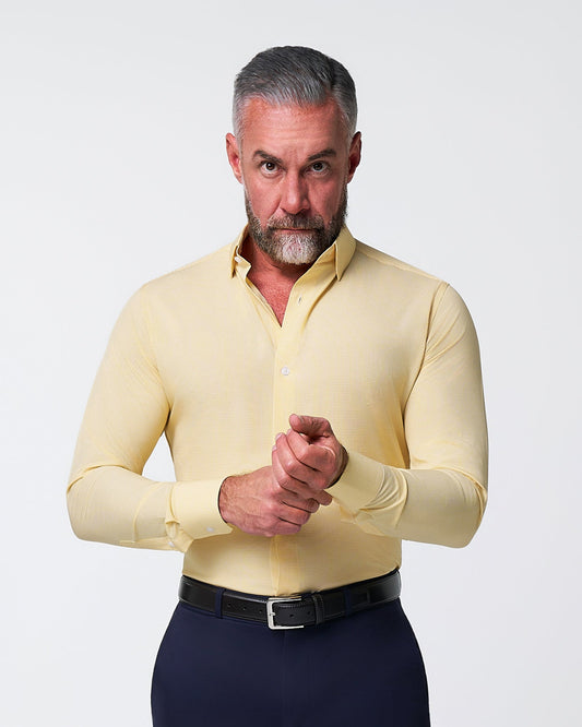 State & Liberty "The Stanley" Yellow Microcheck