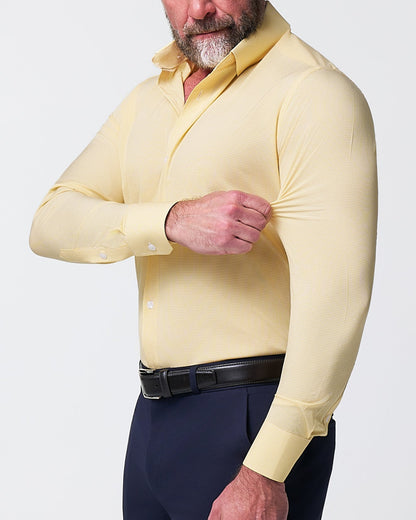State & Liberty "The Stanley" Yellow Microcheck