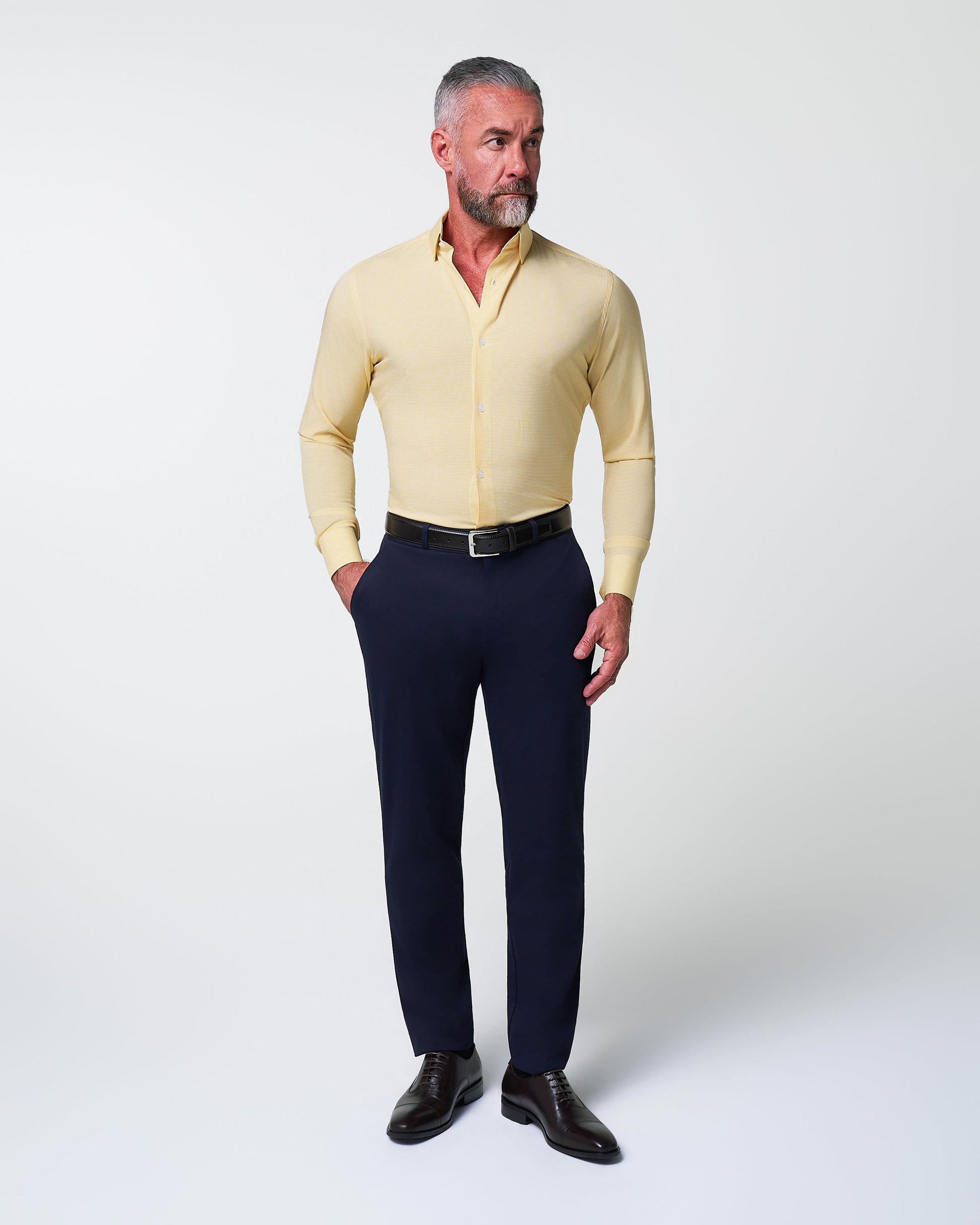 State & Liberty "The Stanley" Yellow Microcheck