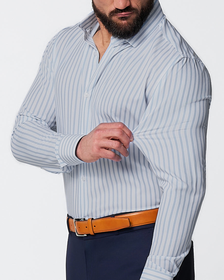 State & Liberty "The Francisco" Light Blue Mid-Stripe
