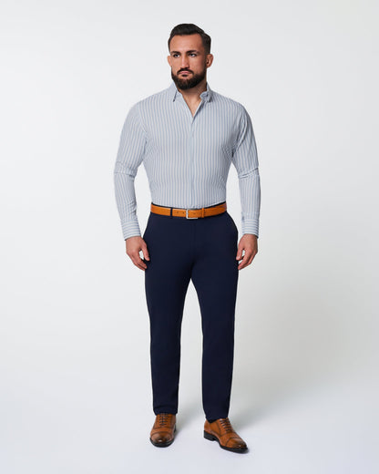 State & Liberty "The Francisco" Light Blue Mid-Stripe