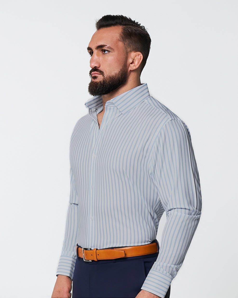 State & Liberty "The Francisco" Light Blue Mid-Stripe