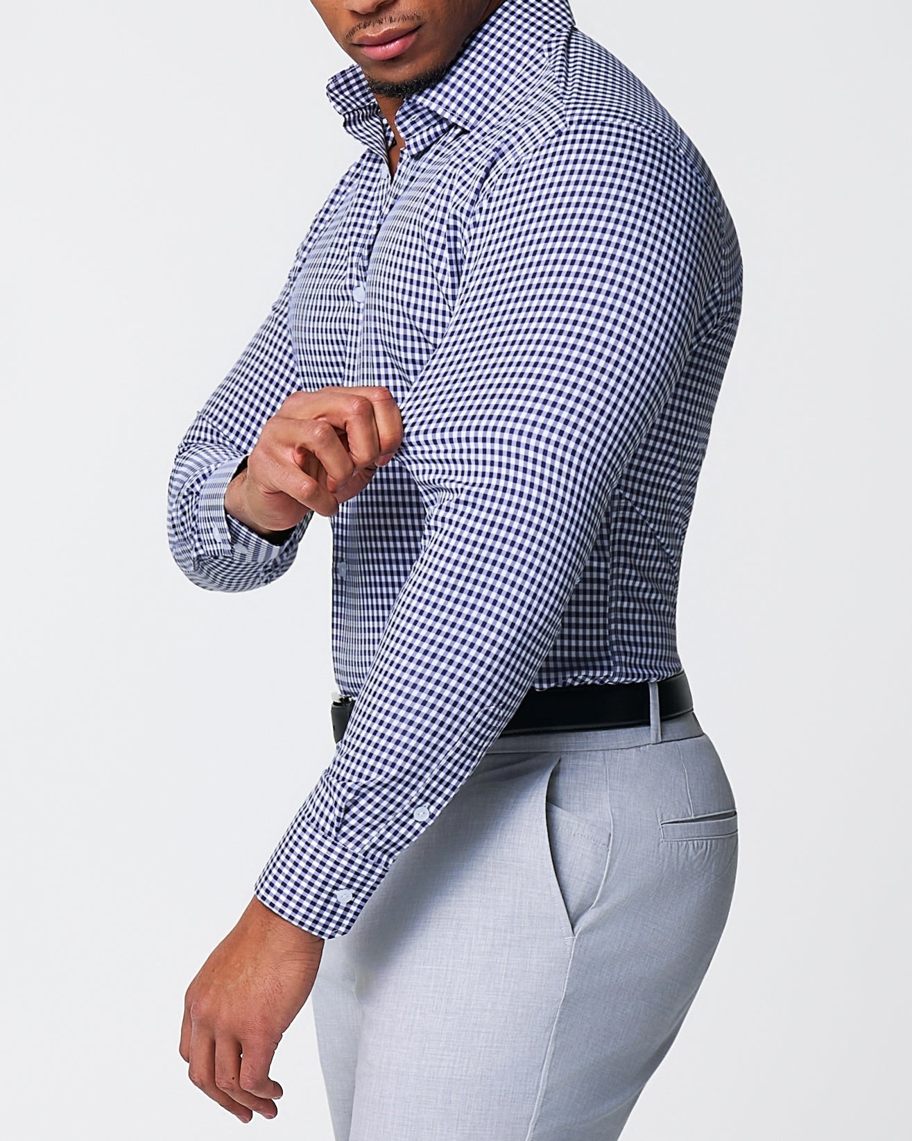 State & Liberty "The Rooney" Navy Gingham