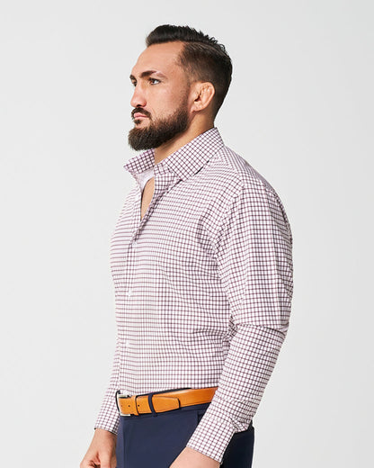 State & Liberty "The Maurice" Maroon Windowpane