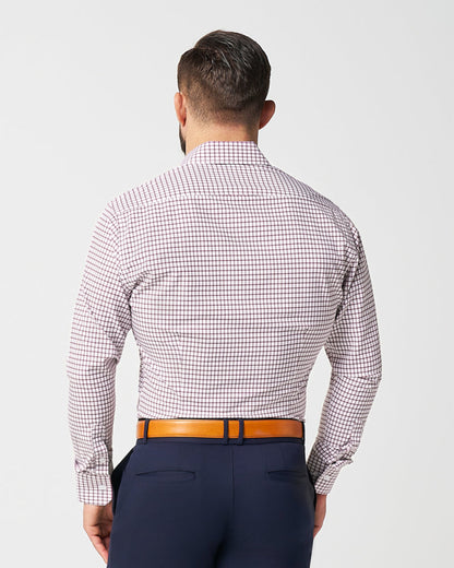 State & Liberty "The Maurice" Maroon Windowpane