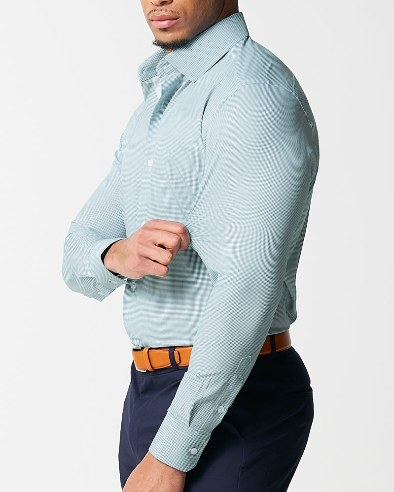 State & Liberty "The Kane" Green & White Houndstooth