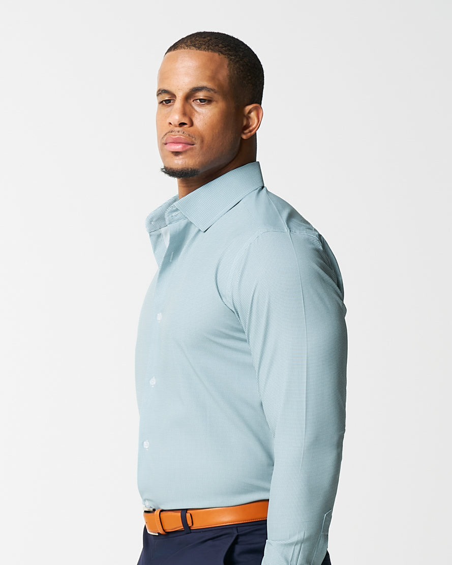 State & Liberty "The Kane" Green & White Houndstooth