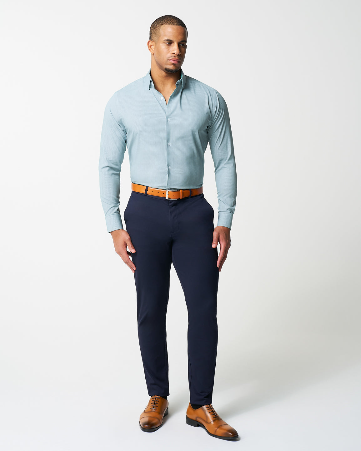 State & Liberty "The Kane" Green & White Houndstooth