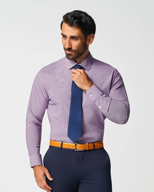 State & Liberty "The Ryan" Dark Purple Micro Check