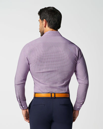State & Liberty "The Ryan" Dark Purple Micro Check