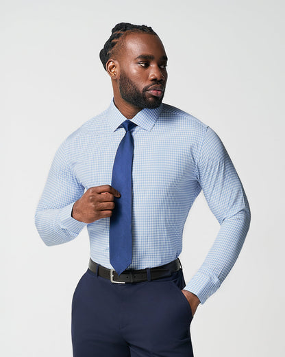 State & Liberty "The Mills" Light Blue Gingham
