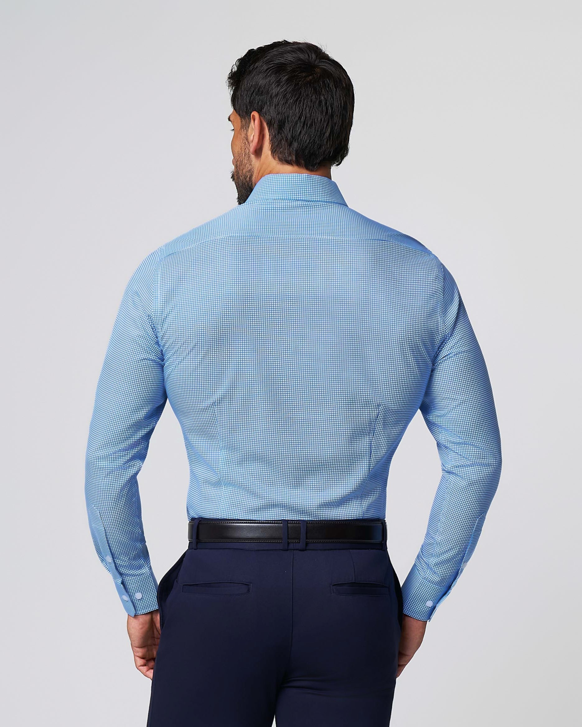 State & Liberty "The Meram" Blue Windowpane