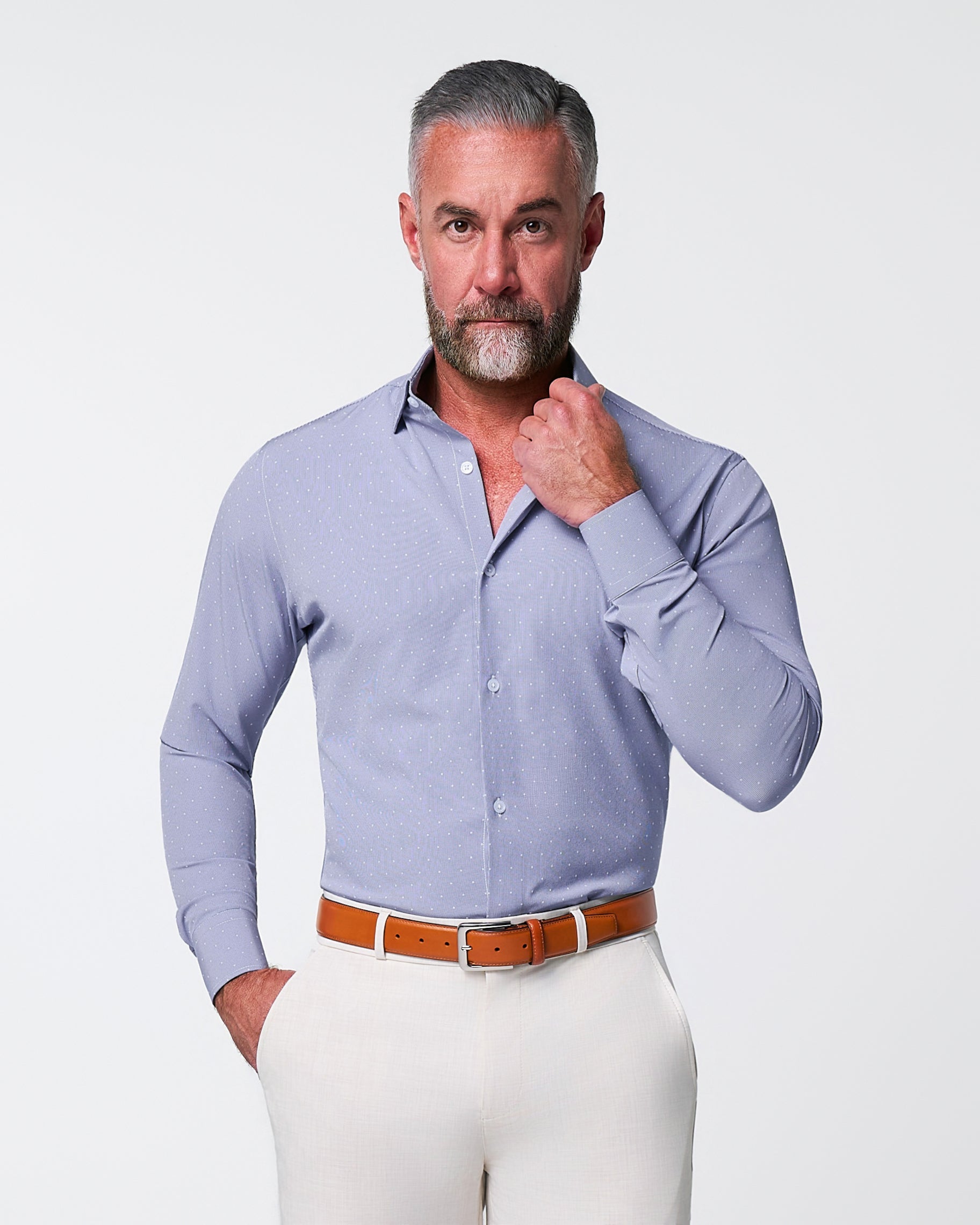 State & Liberty "The Lambert" Blue with White Dots