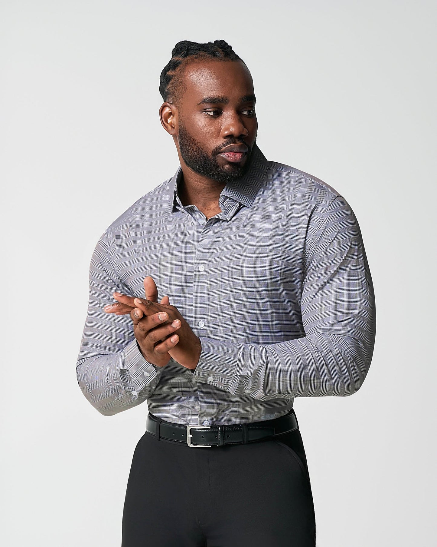 State & Liberty "The Gunnar" Grey and Black Plaid