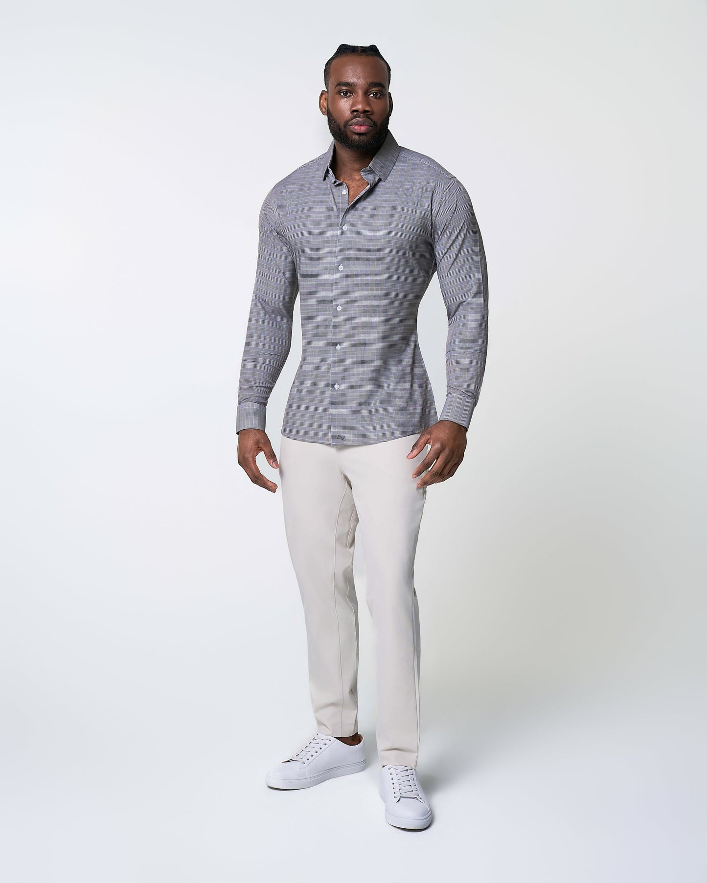 State & Liberty "The Gunnar" Grey and Black Plaid
