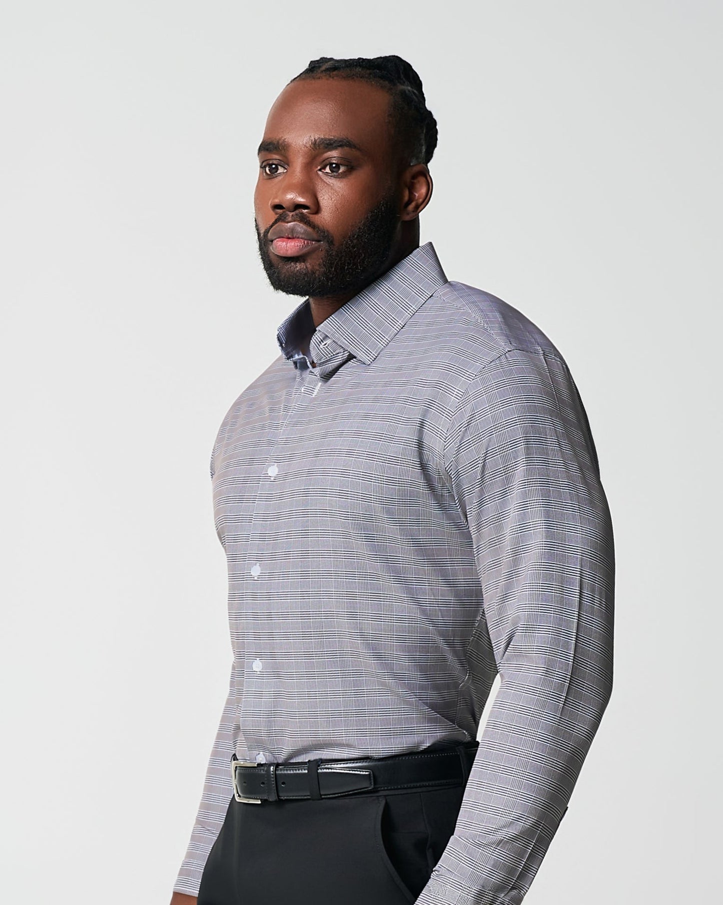 State & Liberty "The Gunnar" Grey and Black Plaid